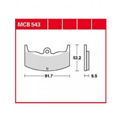 Garnituri frână TRW MCB543