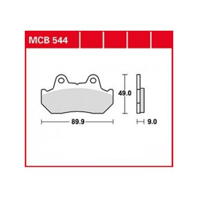 Garnituri frână TRW MCB544 Garnituri frână TRW MCB544