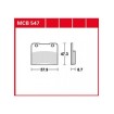 Garnituri frână TRW MCB547 thumb