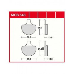 Garnituri frână TRW MCB548