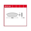 Garnituri frână TRW MCB549 thumb