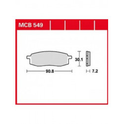 Garnituri frână TRW MCB549 Garnituri frână TRW MCB549