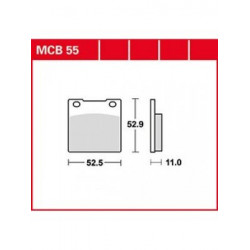 Garnituri frână TRW MCB55 Garnituri frână TRW MCB55