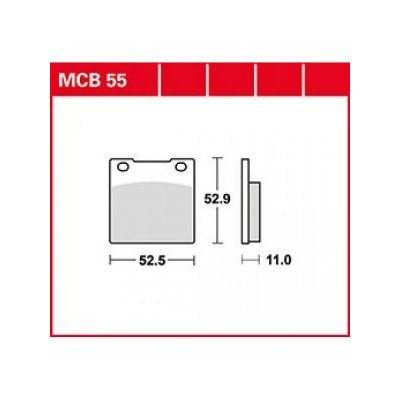 Garnituri frână TRW MCB55 Garnituri frână TRW MCB55