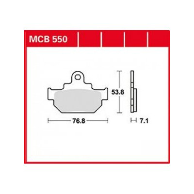 Garnituri frână TRW MCB550 Garnituri frână TRW MCB550
