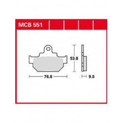 Garnituri frână TRW MCB551