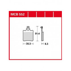 Garnituri frână TRW MCB552