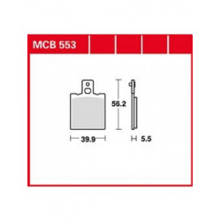 Garnituri frână TRW MCB553