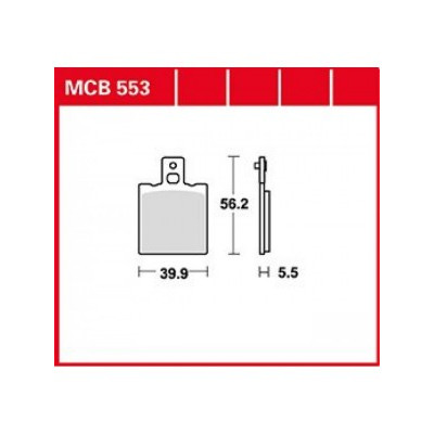 Garnituri frână TRW MCB553 Garnituri frână TRW MCB553