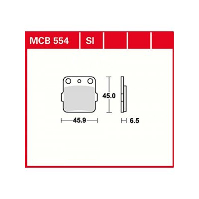 Garnituri frână TRW MCB554SI Garnituri frână TRW MCB554SI
