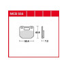 Garnituri frână TRW MCB556