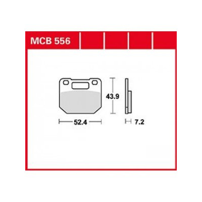 Garnituri frână TRW MCB556 Garnituri frână TRW MCB556