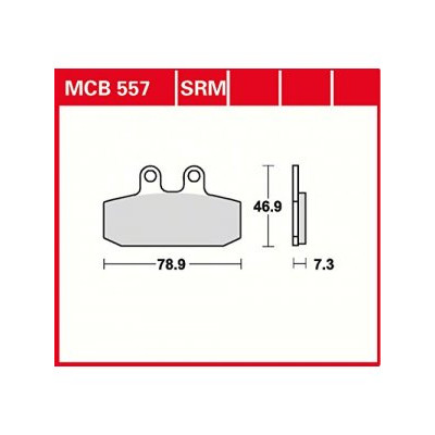 Garnituri frână TRW MCB557SRM Garnituri frână TRW MCB557SRM