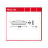 Garnituri frână TRW MCB558SI