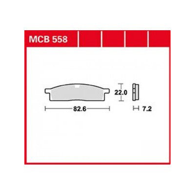 Garnituri frână TRW MCB558SI Garnituri frână TRW MCB558SI