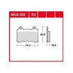 Garnituri frână TRW MCB559 Garnituri frână TRW MCB559 thumb