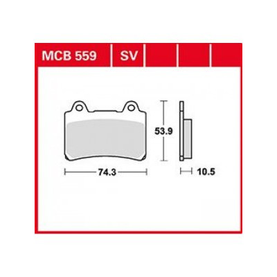 Garnituri frână TRW MCB559SV Garnituri frână TRW MCB559SV