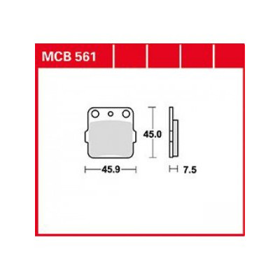 Garnituri frână TRW MCB561 Garnituri frână TRW MCB561