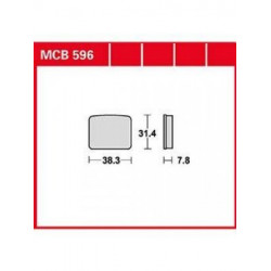 Garnituri frână TRW MCB596 Garnituri frână TRW MCB596
