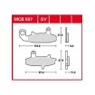 Garnituri frână TRW MCB597 Garnituri frână TRW MCB597 thumb