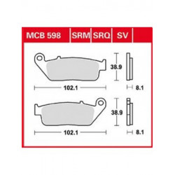 Garnituri frână TRW MCB598SV