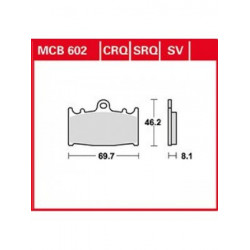 Garnituri frână TRW MCB602CRQ