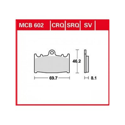 Garnituri frână TRW MCB602CRQ