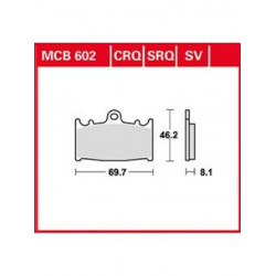 Garnituri frână TRW MCB602SRQ