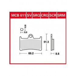 Garnituri frână TRW MCB611CRQ