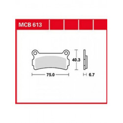 Garnituri frână TRW MCB613