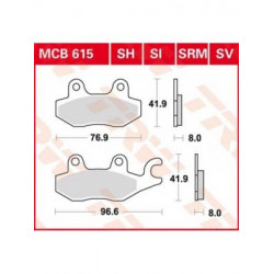 Garnituri frână TRW MCB615SV Garnituri frână TRW MCB615SV