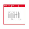 Garnituri frână TRW MCB617SV