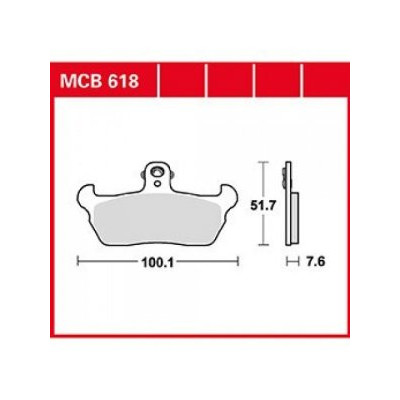 Garnituri frână TRW MCB618 Garnituri frână TRW MCB618