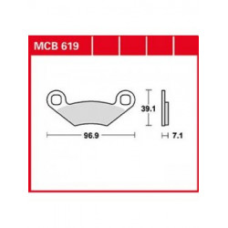 Garnituri frână TRW MCB619