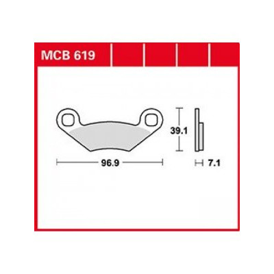 Garnituri frână TRW MCB619 Garnituri frână TRW MCB619