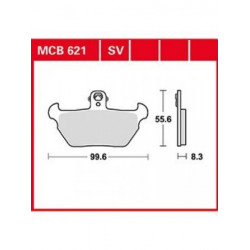 Garnituri frână TRW MCB621