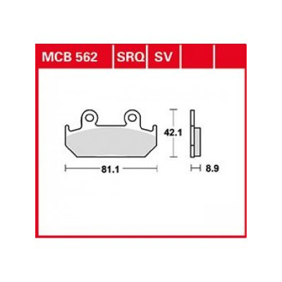 Garnituri frână TRW MCB562 Garnituri frână TRW MCB562