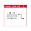 Garnituri frână TRW MCB562SV Garnituri frână TRW MCB562SV thumb