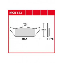 Garnituri frână TRW MCB563