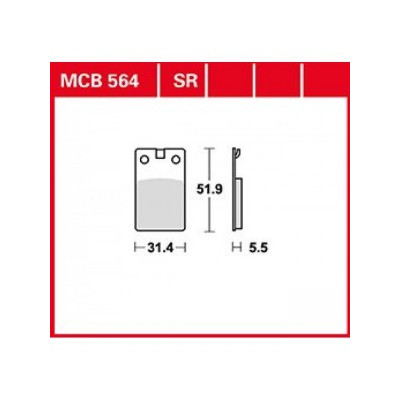 Garnituri frână TRW MCB564 Garnituri frână TRW MCB564