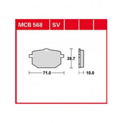Garnituri frână TRW MCB568 Garnituri frână TRW MCB568