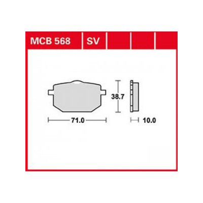 Garnituri frână TRW MCB568 Garnituri frână TRW MCB568