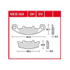 Garnituri frână TRW MCB569SH