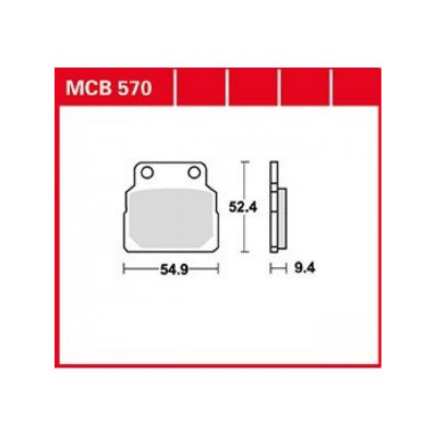 Garnituri frână TRW MCB570 Garnituri frână TRW MCB570