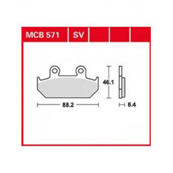 Garnituri frână TRW MCB571