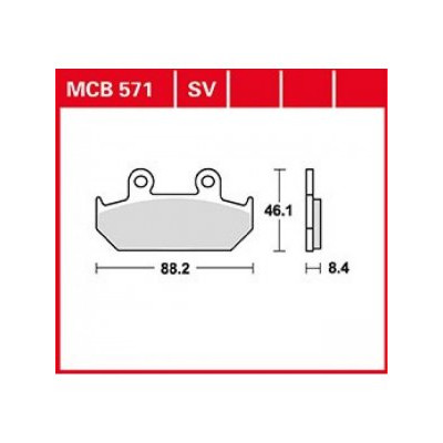 Garnituri frână TRW MCB571 Garnituri frână TRW MCB571