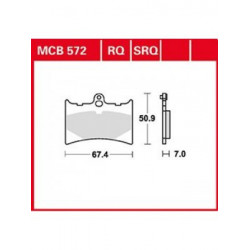 Garnituri frână TRW MCB572RQ Garnituri frână TRW MCB572RQ
