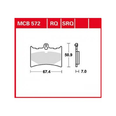 Garnituri frână TRW MCB572RQ Garnituri frână TRW MCB572RQ
