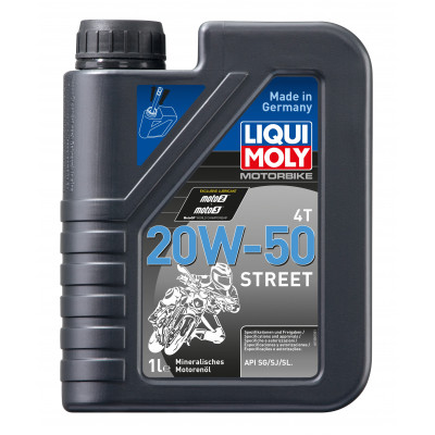 Ulei mineral pentru motociclete LIQUI MOLY STREET SAE 20W-50 - 1 Litru