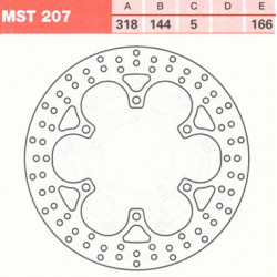 Plăcuțe frână față TRW-LUCAS MST207 Plăcuțe frână față TRW-LUCAS MST207